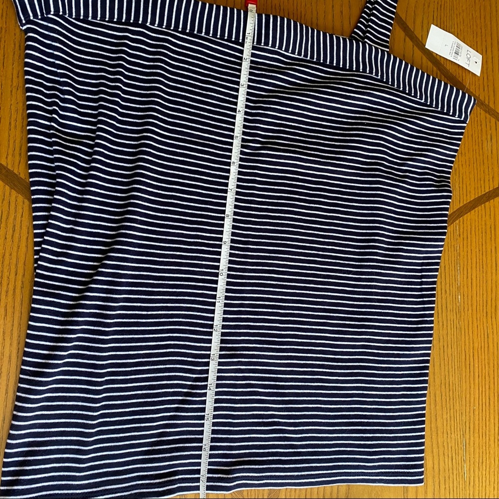 🆕 LOFT Striped Tank, Size Large - Picture 5 of 5